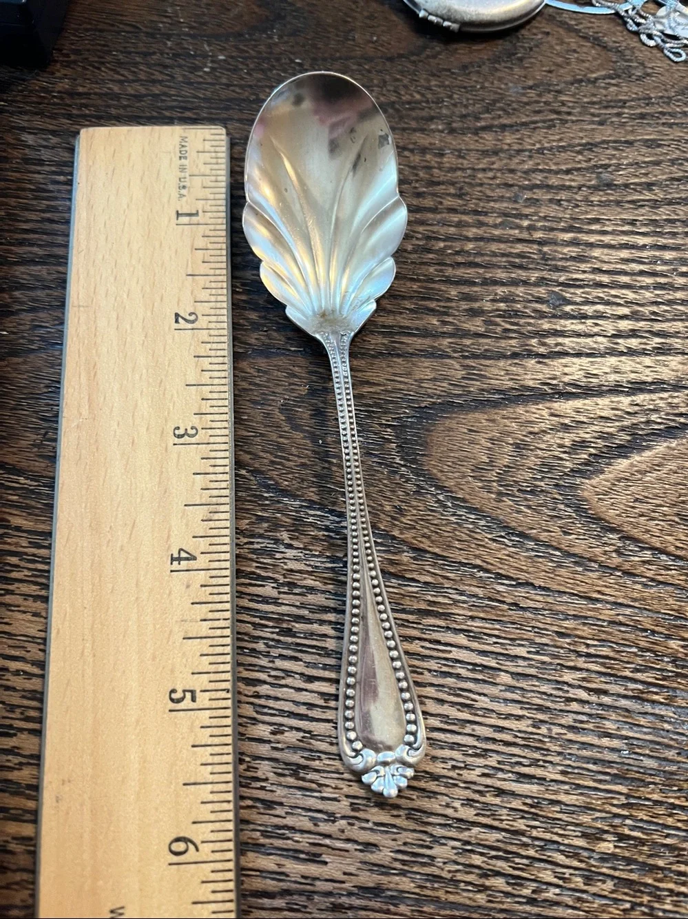 Antique Sterling Silver Sugar spoon R W & S